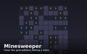 Minesweeper free online arcade game screenshot